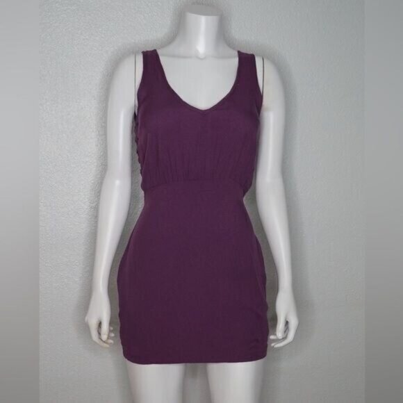Purple Backless Caged Dress Size S - Picture 1 of 10